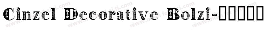 Cinzel Decorative Bolzi字体转换
